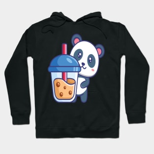 Kawaii Cute Anime Panda Otaku Japanese Bubble Boba Tea Hoodie